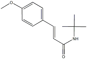 N-(tert-butyl)-3-(4-methoxyphenyl)acrylamide 结构式