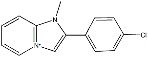 2-(4-chlorophenyl)-1-methyl-1H-imidazo[1,2-a]pyridin-4-ium 结构式