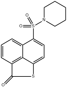 6-(1-piperidinylsulfonyl)-2H-naphtho[1,8-bc]thiophen-2-one 结构式