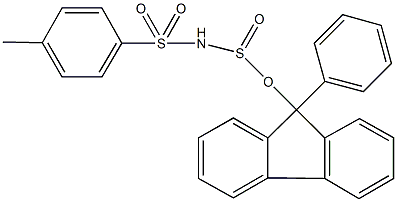 9-phenyl-9H-fluoren-9-yl (4-methylphenyl)sulfonylamidosulfite 结构式