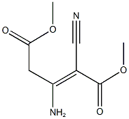 dimethyl 3-amino-2-cyano-2-pentenedioate 结构式