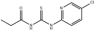 N-(5-chloro-2-pyridinyl)-N'-propionylthiourea 结构式