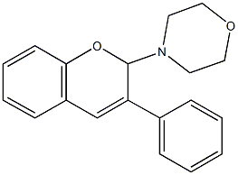 4-(3-phenyl-2H-chromen-2-yl)morpholine 结构式
