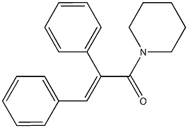 1-(2,3-diphenylacryloyl)piperidine 结构式