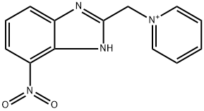 1-[(4-nitro-1H-benzimidazol-2-yl)methyl]pyridinium 结构式