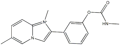 3-(1,6-dimethylimidazo[1,2-a]pyridin-1-ium-2-yl)phenyl methylcarbamate 结构式