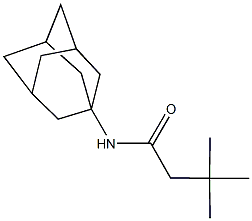 N-(1-adamantyl)-3,3-dimethylbutanamide 结构式