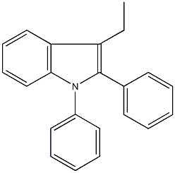 3-ethyl-1,2-diphenyl-1H-indole 结构式