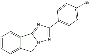 2-(4-bromophenyl)-5H-[1,2,4]triazolo[5,1-a]isoindole 结构式