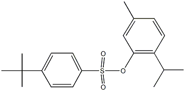 2-isopropyl-5-methylphenyl 4-tert-butylbenzenesulfonate 结构式