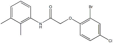 2-(2-bromo-4-chlorophenoxy)-N-(2,3-dimethylphenyl)acetamide 结构式