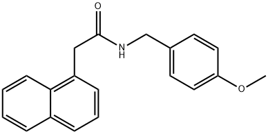 N-(4-methoxybenzyl)-2-(1-naphthyl)acetamide 结构式