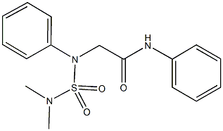 2-{[(dimethylamino)sulfonyl]anilino}-N-phenylacetamide 结构式