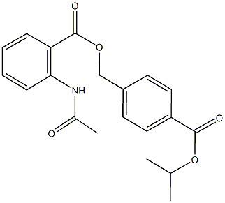 4-(isopropoxycarbonyl)benzyl 2-(acetylamino)benzoate 结构式