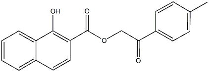 2-(4-methylphenyl)-2-oxoethyl 1-hydroxy-2-naphthoate 结构式