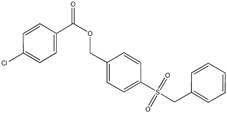 4-(benzylsulfonyl)benzyl 4-chlorobenzoate 结构式