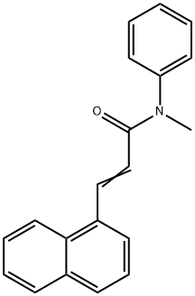 N-methyl-3-(1-naphthyl)-N-phenylacrylamide 结构式