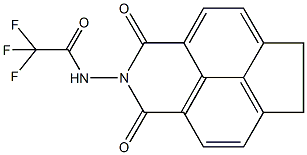 N-(1,3-dioxo-1,3,6,7-tetrahydro-2H-indeno[6,7,1-def]isoquinolin-2-yl)-2,2,2-trifluoroacetamide 结构式