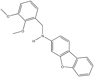 N-dibenzo[b,d]furan-3-yl-N-(2,3-dimethoxybenzyl)amine 结构式