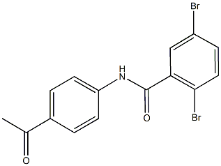 N-(4-acetylphenyl)-2,5-dibromobenzamide 结构式