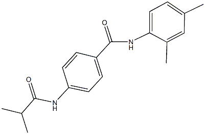 N-(2,4-dimethylphenyl)-4-(isobutyrylamino)benzamide 结构式