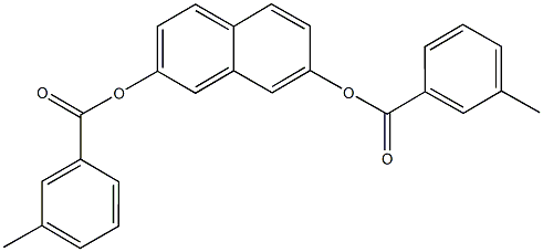 7-[(3-methylbenzoyl)oxy]-2-naphthyl 3-methylbenzoate 结构式