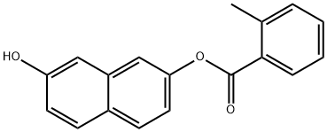 7-hydroxy-2-naphthyl 2-methylbenzoate 结构式