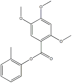 2-methylphenyl 2,4,5-trimethoxybenzoate 结构式