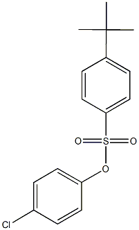 4-chlorophenyl 4-tert-butylbenzenesulfonate 结构式