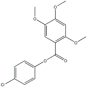 4-chlorophenyl 2,4,5-trimethoxybenzoate 结构式