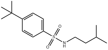 4-tert-butyl-N-isopentylbenzenesulfonamide 结构式