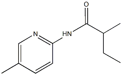 2-methyl-N-(5-methyl-2-pyridinyl)butanamide 结构式
