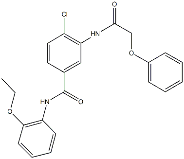 4-chloro-N-(2-ethoxyphenyl)-3-[(phenoxyacetyl)amino]benzamide 结构式
