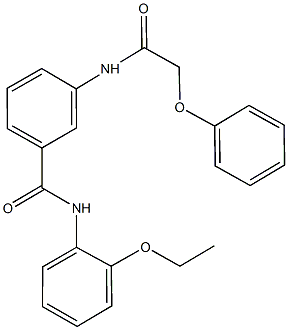 N-(2-ethoxyphenyl)-3-[(phenoxyacetyl)amino]benzamide 结构式