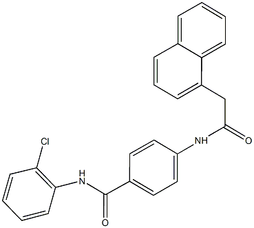 N-(2-chlorophenyl)-4-[(1-naphthylacetyl)amino]benzamide 结构式