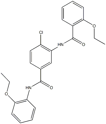 4-chloro-3-[(2-ethoxybenzoyl)amino]-N-(2-ethoxyphenyl)benzamide 结构式