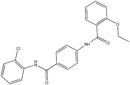 N-{4-[(2-chloroanilino)carbonyl]phenyl}-2-ethoxybenzamide 结构式