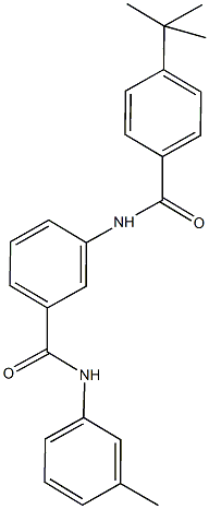 3-[(4-tert-butylbenzoyl)amino]-N-(3-methylphenyl)benzamide 结构式