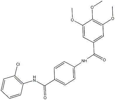 N-{4-[(2-chloroanilino)carbonyl]phenyl}-3,4,5-trimethoxybenzamide 结构式