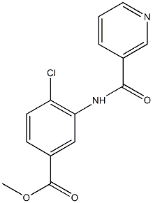 methyl 4-chloro-3-[(3-pyridinylcarbonyl)amino]benzoate 结构式