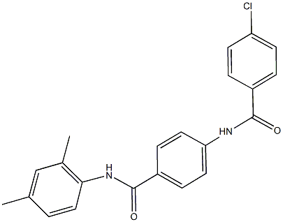 4-[(4-chlorobenzoyl)amino]-N-(2,4-dimethylphenyl)benzamide 结构式