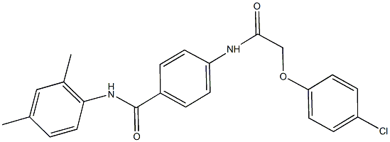 4-{[(4-chlorophenoxy)acetyl]amino}-N-(2,4-dimethylphenyl)benzamide 结构式