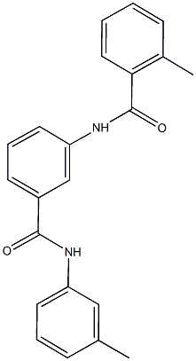 2-methyl-N-[3-(3-toluidinocarbonyl)phenyl]benzamide 结构式