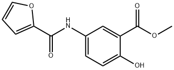 methyl 5-(2-furoylamino)-2-hydroxybenzoate 结构式