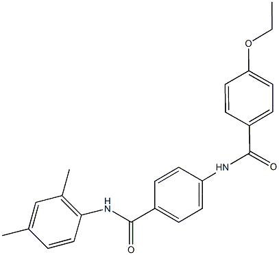 N-(2,4-dimethylphenyl)-4-[(4-ethoxybenzoyl)amino]benzamide 结构式