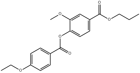 propyl 4-[(4-ethoxybenzoyl)oxy]-3-methoxybenzoate 结构式