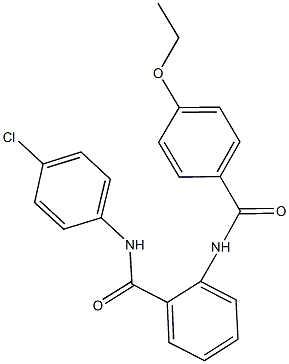 N-(4-chlorophenyl)-2-[(4-ethoxybenzoyl)amino]benzamide 结构式