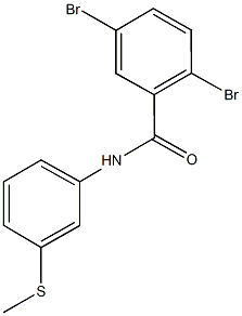 2,5-dibromo-N-[3-(methylsulfanyl)phenyl]benzamide 结构式