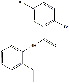 2,5-dibromo-N-(2-ethylphenyl)benzamide 结构式
