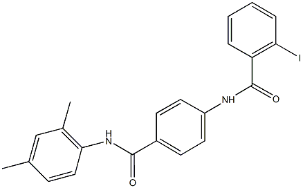 N-{4-[(2,4-dimethylanilino)carbonyl]phenyl}-2-iodobenzamide 结构式